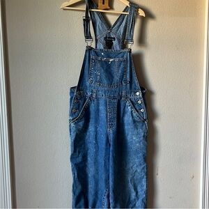 Artist denim overalls